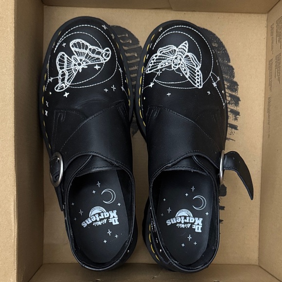 Dr. Martens Other - Dr. Martens - MONK CELESTIAL MOTH LEATHER PLATFORM SHOES